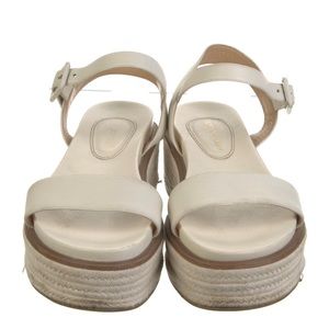 Sergio Rossi platform white sandals